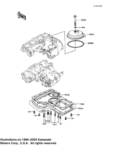 KZ1000 Крышка сапуна / маслосборник