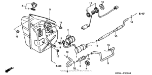 NSS250 (ABS) Топливный бак