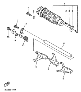 FZR1000 Leva de cambio. herq