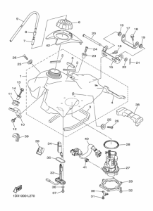 WR450F Топливный бак