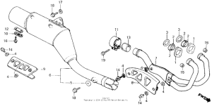 XL250R Глушитель