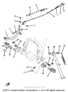XT250H Подножки