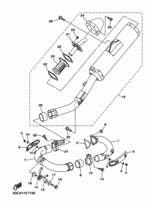 WR450F Выхлопная система