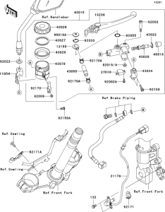 ZR750 Главный тормозной цилиндр