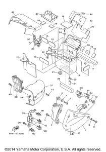 XV1700PCR-B Боковые обтекатели