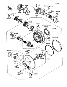 VN1500 Drive shaft / final gear(1 / 2)