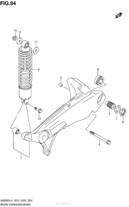 AN650Z Rear Swingingarm