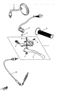 DT50R Handle switch. lever