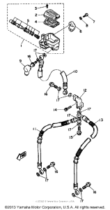 SRX600SC Главный тормозной цилиндр