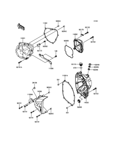 ZR800 Крышки двигателя