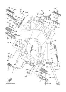 TDR125 Stander. fussraste