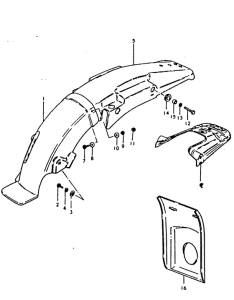 TS125 Заднее крыло