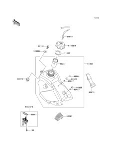 KX65 Топливный бак