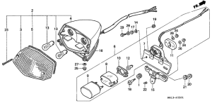 NV600 Taillight unit ass`y