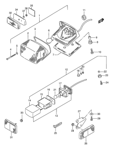 VS800 Задний комбинированный сигнал