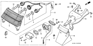 CH125 Taillight unit ass`y