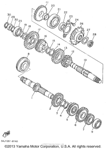 XT600EG Трансмиссия