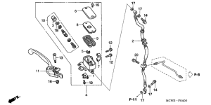 VFR800 Fr. brake master cylinder
