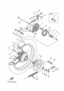 RZ50 Втулка заднего колеса
