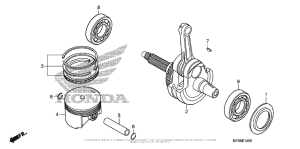 XR650L Коленчатый вал и поршни