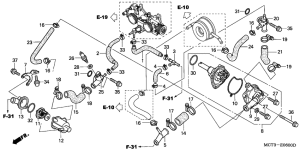 FJS600 Водяная помпа