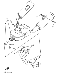 TDM850 Выхлопная система