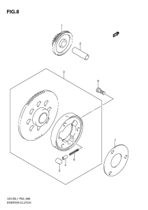 UX125 Муфта стартера