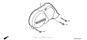 XR70R Крышка картера левая