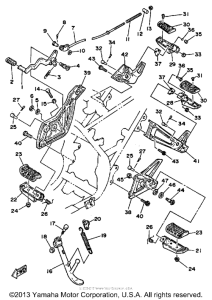 SRX250TC Подножки