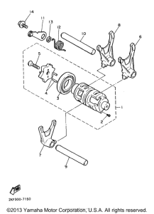 XT600EE Вилки переключения