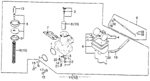 CB200T Карбюратор