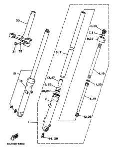 RT100K Передняя вилка