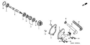 CN250 Водяная помпа