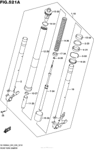 DL1000 (ABS) Передняя вилка