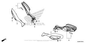 VFR800F Зеркало