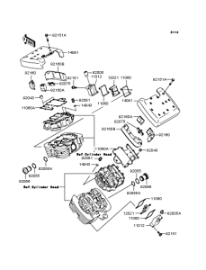 VN1500 Крышка головки цилиндров