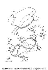 YW125 Сиденье