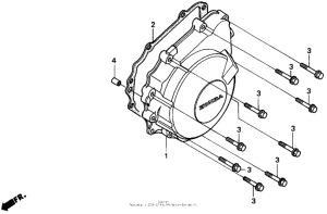 CBR900RR Крышка генератора
