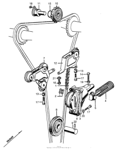 CB450 Cam chain + tensioner