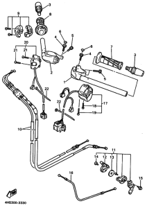 YZF750SP YZF750SPF Рулевой рычаг и кабель