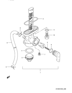 A100 Топливный кран