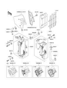 KX500 Radiator(kx500-e4 / e5 / e6 / e7)