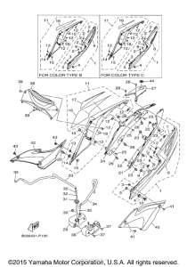 YZFR3FR Боковые обтекатели