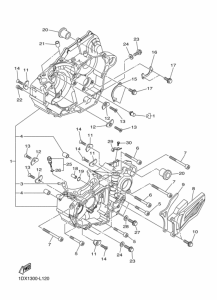 WR450F Картер двигателя