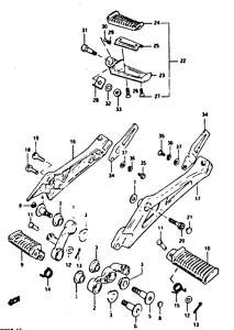 XN85 Подножки