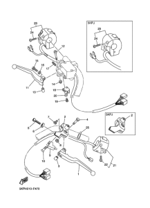 XVS400 ﾊﾝﾄﾞﾙｽｲﾂﾁ & ﾚﾊﾞｰ