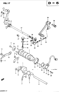 GSX400 Переключение передач