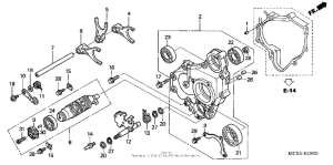 ST1300 Вилка переключения передач