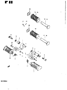GS1000 Подножки