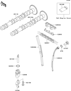 ZX400 Распред вал